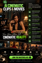 AI CINEMATIC CLIPS & MOVIES MASTERCLASS COURSE